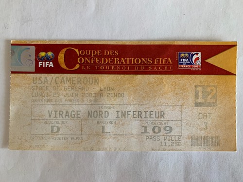 Ticket match coupe - match,
