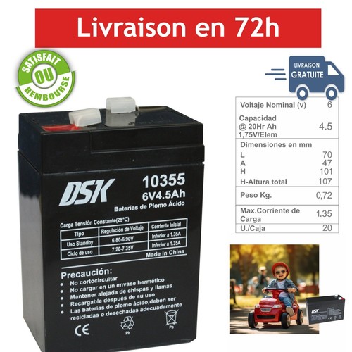 Batterie agm dsk 5ah - agm, 4,5ah