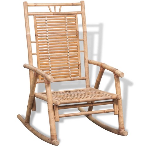 Chaise bascule bambou - chaise,