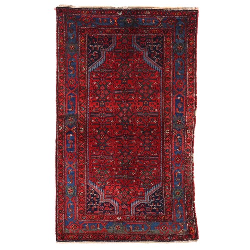 Tapis ancien asiatique coton - asiatique,