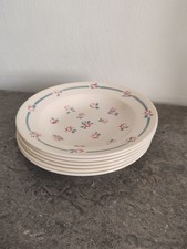 6 Ceramic Hollow Plates. Sarreguemines, Terre De Fer, Amice, France.