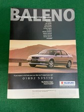 NEW SUZUKI BALENO 1.6 GLX EXECUTIVE 1997 ADVERT A4 FILE XXV