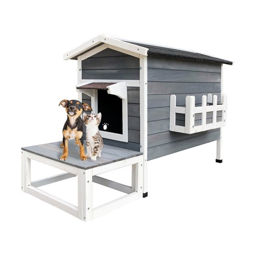 Maisonnette chat bois - maisonnette,