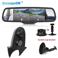 Caméra de recul double pour toit et écran divisé de 6.86" pour fourgon Mercedes