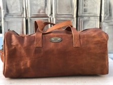 Sac De Voyage Vintage En Cuir
