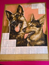 Torchon ancien calendrier 1973