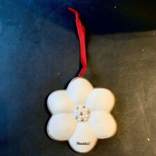 Christmas flower tree decorations plaque. Villeroy and Boch in biscuit / Christmas ball