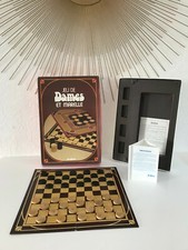 ☻ Old board game checkers game and hopscotch Jeujura vintage complete 