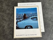 Opel Kadett B Coupe, brochure + data, 05/1967, 13 pages, German, VERY RARE!