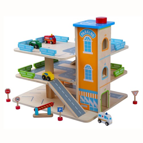 Garage bois avec ascenseur - garage, en