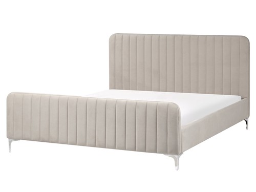 Lit double velours - lit,