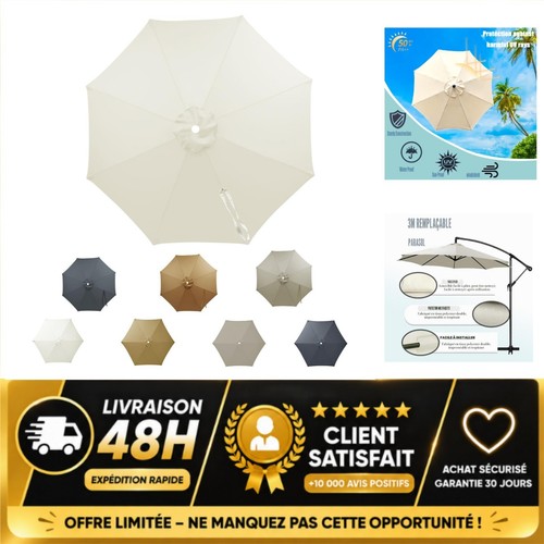 Housse rechange parasol - parasol, 3m8