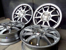 A-TECH SCHNEIDER Stag 14x4.5J +43 4x100 Alloy Wheels Set JDM Lightweight