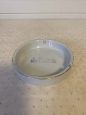 Vintage Ashtray Le Chene French Cuisine Restaurant Ceramic 4.5” Gold Edge G.C.