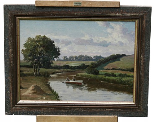 Huile sur toile carton - sur,