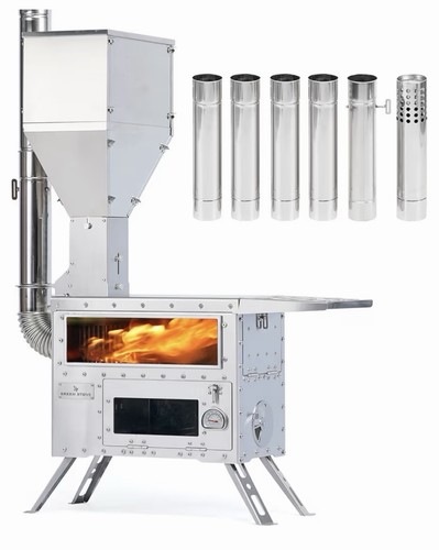 Green stove hori pellet wood - stove, 5