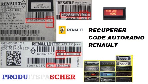 Code autoradio renault