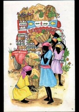 HAITI / FRUIT VEGETABLES street trade truck / map illustrated by MAR BERTH