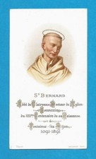 GRANDE IMAGE PIEUSE SAINT BERNARD DE CLAIRVAUX FAVEURS POUR  BIENFAITEURS 1891