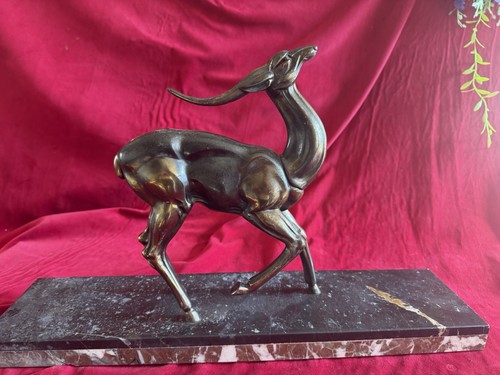 Statue art déco antilope - art,
