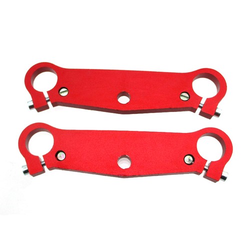 Red front fork triple - front,