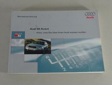 Operating Instructions/Manual Audi S6 Avant Type C5 status 05/2000