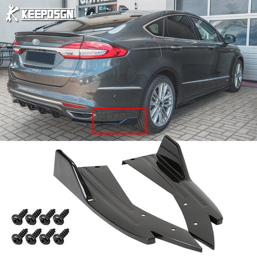Gloss rear bumper diffuser - rear,