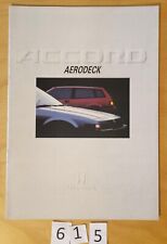 HONDA ACCORD AERODECK Prospectus 16 pages Fr 1984?