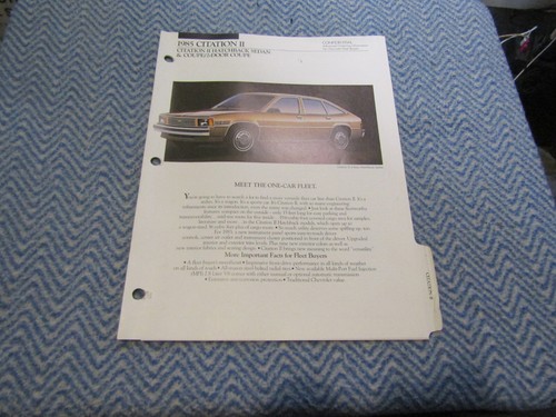 1985 chevrolet citation - 1985,