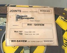 Full Engine Gasket Set Rvi SAVIEM SM7 SM8 797 798 DIESEL SURAL 78301 66400389