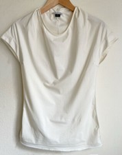 Martine Sitbon Vintage Dolman Cap Sleeve Cowl Neck with Drapes Fitted Top ITALY