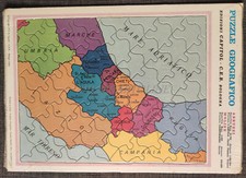 GEOGRAPHIC PUZZLE - Ed. Capitol C.E.B. Bologna 1973 Abruzzi & Molise