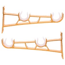  1 paire de supports de tringle à rideau doubles supports de tringle à rideau