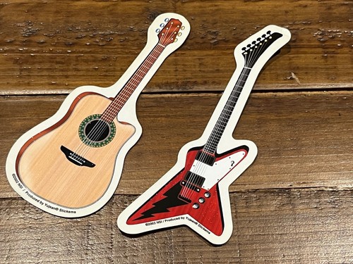 Sticker autocollant guitare - sticker,