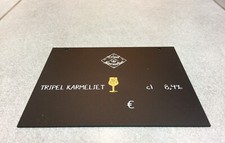 PLAQUE PVC NOIRE BIERE BELGE