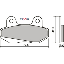 Paire Plaquette de Frein RMS