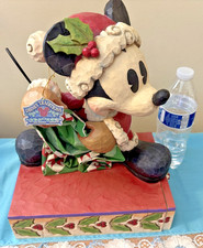 Disney Traditions Jim Shore Mickey Mouse Bundle of Holiday Cheer 13'' W/ Drawer
