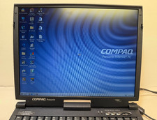 Vintage Compaq Presario 1200 Laptop Computer. Tested and working