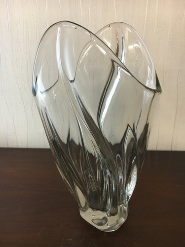 Vase cristal daum ou - 1,