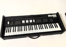Univox (Crumar) Multiman analog string synthesizer keyboard 1970s - Black