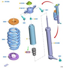 Amortisseur arrière FORD