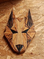 Loup Origami En Bois