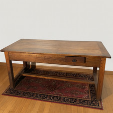 Grande table de ferme époque XVIIIeme siécle en noyer et chene massif