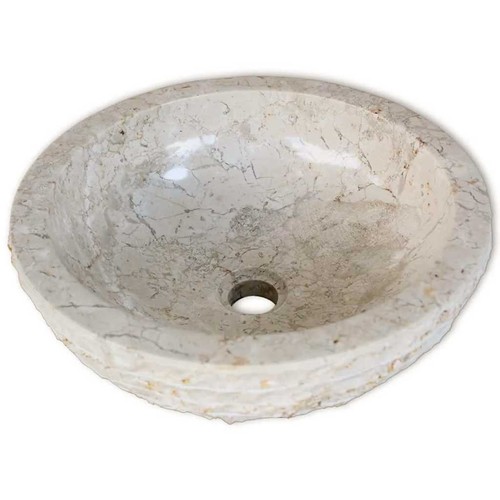Lavabo marbre crème - marbre, 40