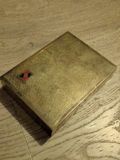 Ancienne Boîte À Cigares En Métal - Couleur Dorée - Cigars Box - Golden Color