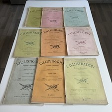 LBC A14 LOT 9 OLD NEWSPAPERS L’ILLUSTRATION JOURNAL UNIVERSEL PARIS 1896- 1913