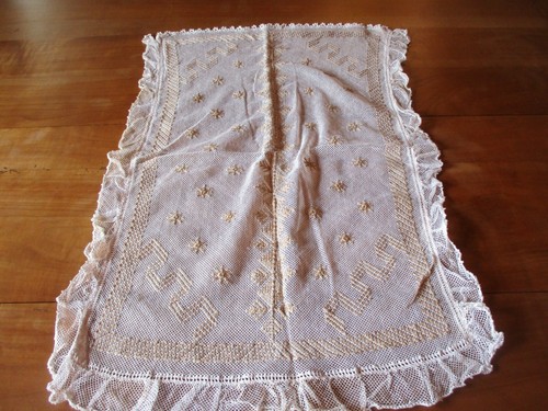 Rideau petit blanc or - petit,