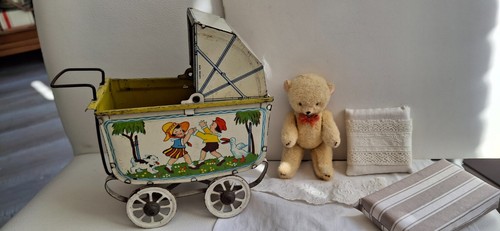 Ancien petit landau tôle - ancien,