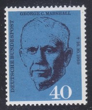 Allemagne 1960 MNH Mi 344 Sc 821 George C.Marshall.American General & statesm...