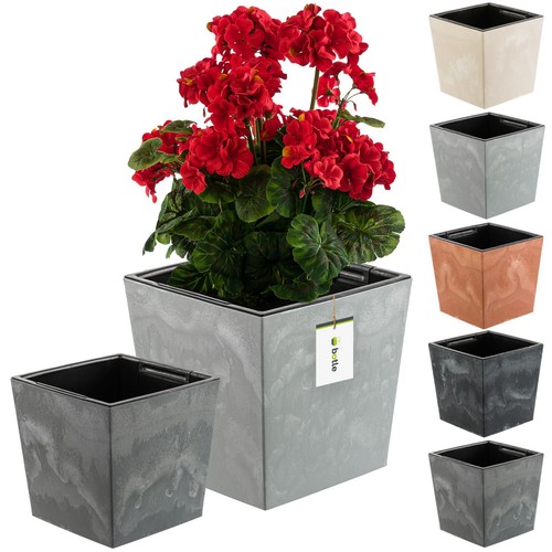 Pot fleurs carré avec - pot, de